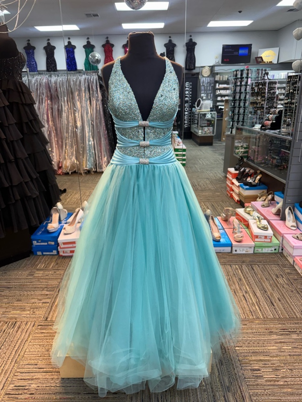 TERANI SZ-6 P730 MINT PROM FORMAL PAGEANT DRESS